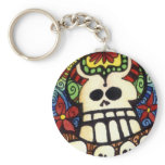 Big Skullie and His Friends Day of the Sugar Skull keychains