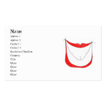 BIG SMILE profile card Business Card Template
