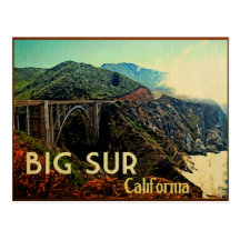 Big Sur California Vintage Postcard