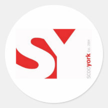Big SY Round Sticker