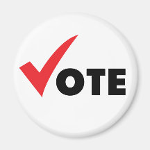 Big Tick Vote Fridge Magnet