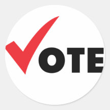 Big Tick Vote Sticker
