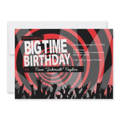 Big Time Birthday Lights Invitation by CKandC