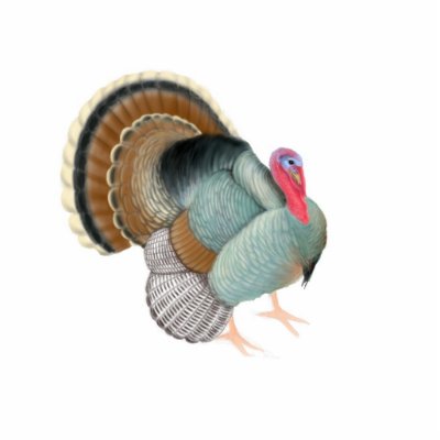 Big Tom Turkey Holiday Ornament Cut Out by twopurringcats