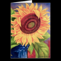Big Tropical Sunflower Art - Multi cards