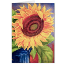 Big Tropical Sunflower Art - Multi Cards