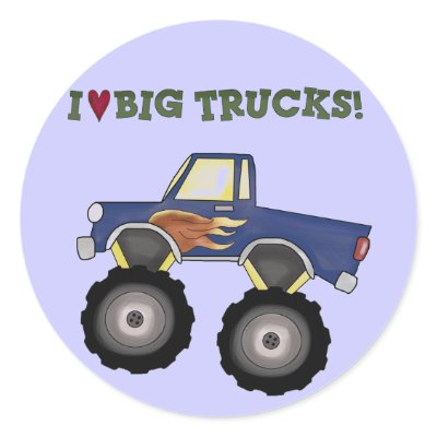 Big Trucks Theme Fun Stickers by BabiesOnly