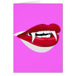 Big Vampire Lips with Fangs cards