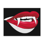 Big Vampire Lips with Fangs postcards