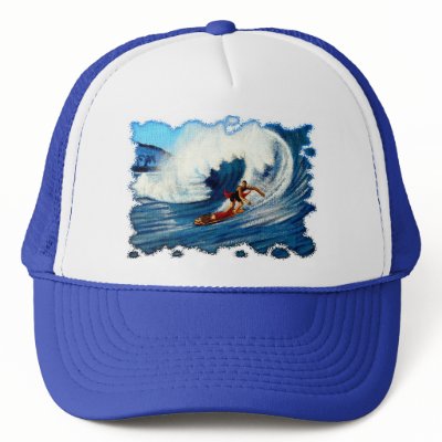 "Big Wave Lovers" Trucker Hats by mareen