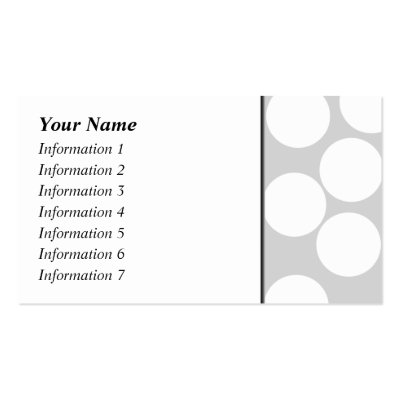 Big white dots on grey background. business card templates by Graphics_By_Metarla