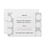 Big white dots on grey background. invitations