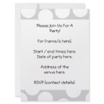 Big white dots on grey background. custom announcement
