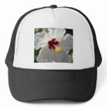 Big white Hibiscus Trucker Hat