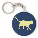 big yellow cat key chain