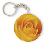 Big Yellow Rose Key Chain