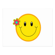 Big Yellow Smiley Face Post Cards