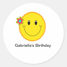 Big Yellow Smiley Face Sticker