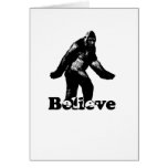 Bigfoot Believe Greeting Card