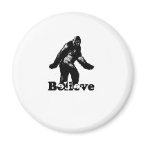 Bigfoot Believe Refrigerator Magnet