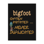 Bigfoot . . .  Duplicated postcards