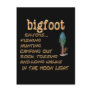 Bigfoot Enjoys Post Card