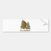 Bigfoot - I'm a Believer Bumper Sticker