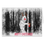 Bigfoot in the Forest Christmas Card