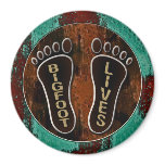 Bigfoot Lives Refrigerator Magnet