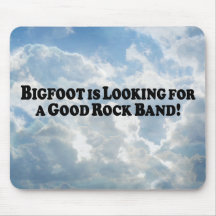 Bigfoot Looking for Good Rock Band - Basic Mousepads