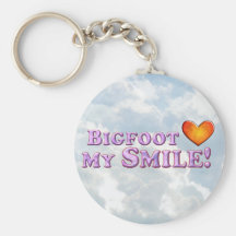 Bigfoot Loves My Smile - Basic Keychain