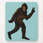 Bigfoot Peace Sign Mousemats