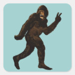 Bigfoot Peace Sign Stickers