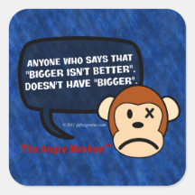 Bigger actually is a whole lot better than smaller square stickers