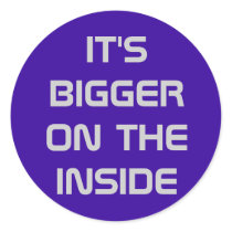 Bigger on the Inside! Stickers