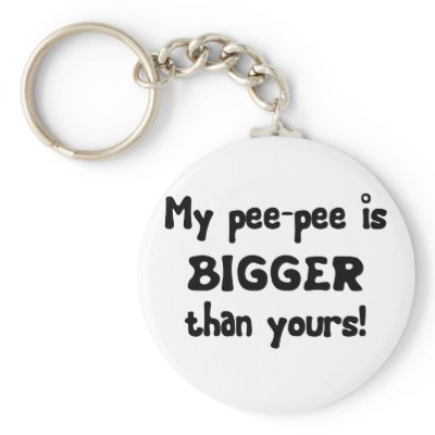 Bigger PeePee Key Chain by kidplanet