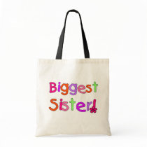 Biggest Sister T-shirts and Gifts Canvas Bags