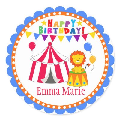 Bigtop Circus Labels by maxandbella