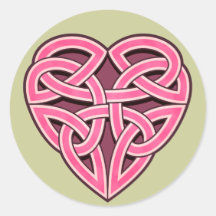 Bijii Heartknot Round Sticker