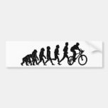 Bike and evolution bumper stickers
