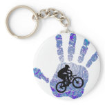 Bike Blue Bird Key Chain