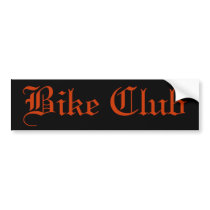 Bike Club Bumper Sticker