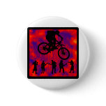 Bike East WEST Pinback Buttons