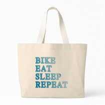 Bike, Eat, Sleep, Repeat Products Canvas Bags