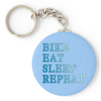 Bike, Eat, Sleep, Repeat Products Key Chain