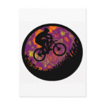 bike evening cruise post card