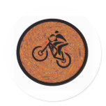 Bike High Bar Round Sticker