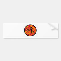 Bike High Gear Bumper Stickers