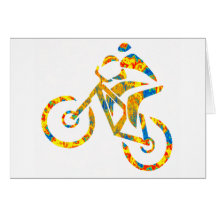 Bike Hip Droned Greeting Cards