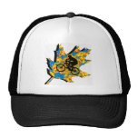 Bike Hippie Leaf Trucker Hats